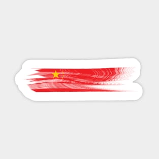 China Flag Design BY OverView Sticker